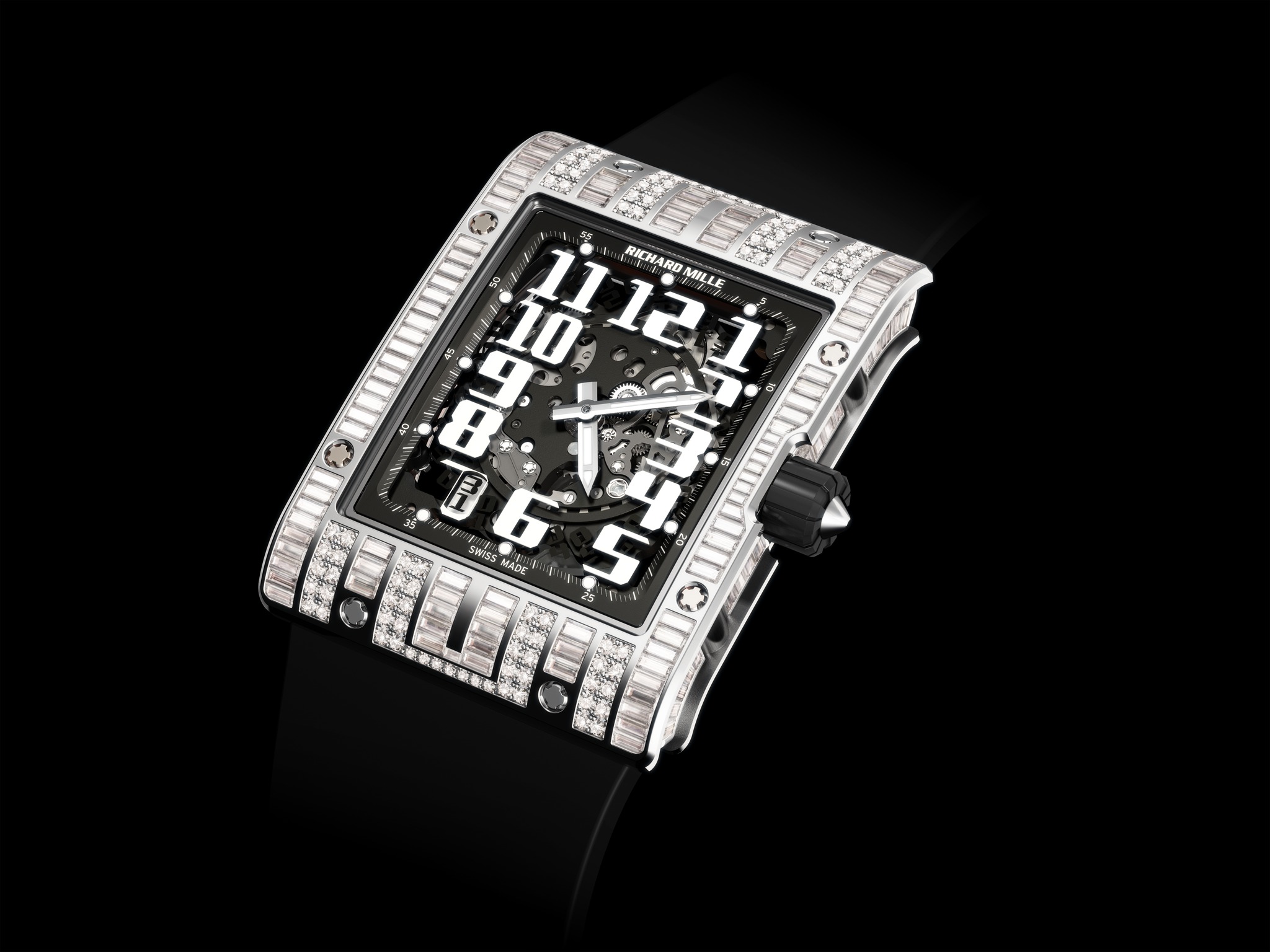 Replica Richard Mille RM 016 Automatic Mixte Diamonds White Gold Watch Replica Richard Mille RM 016 Automatic Mixte Diamonds White Gold Watch